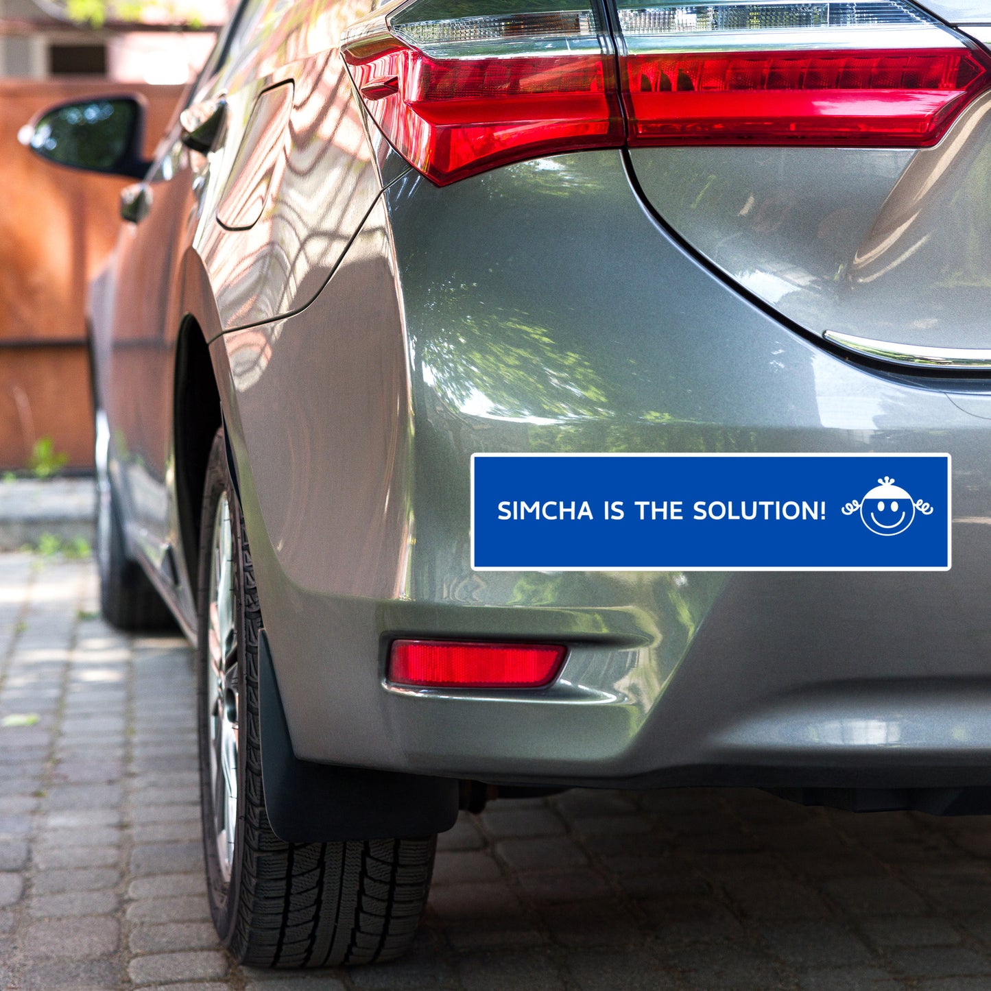 "Simcha is the Solution" Bumper Sticker