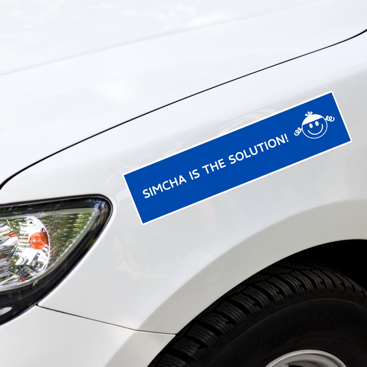 "Simcha is the Solution" Bumper Sticker