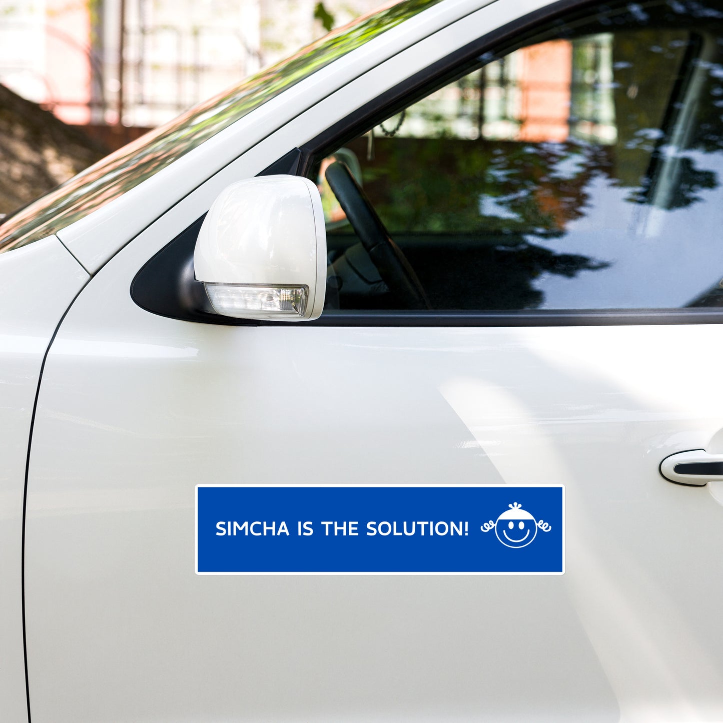 "Simcha is the Solution" Bumper Sticker